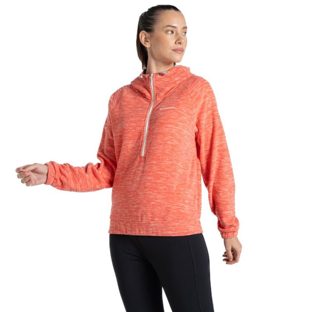 Craghoppers Womens/Ladies Esk Half Zip Fleece Top / Deep Coral